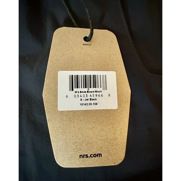 NRS Women's Beda Board Shorts Size 8 Jet Black NEW - Picture 10 of 10